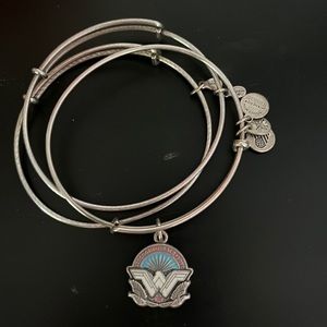 Alex and Ani charm bangle set: Wonder Woman.